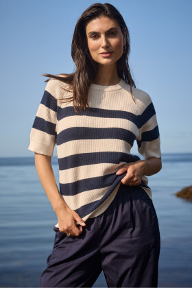 SoyaConcept - SC-Kanita Stripe 35 - Mørkeblå