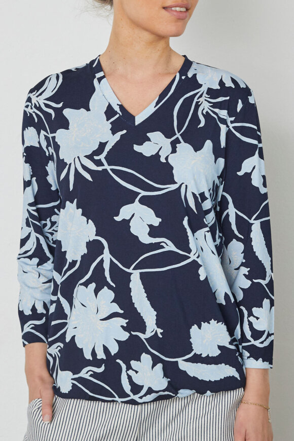 Elton - ETKadia - Løs m Print - Mørkeblå Elton - ETKadia - Løs m Print - Mørkeblå