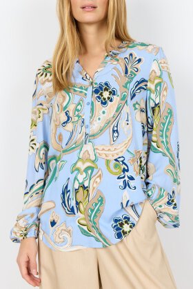 SoyaConcept - SC-Casja 2 Print Bluse - Lyseblå