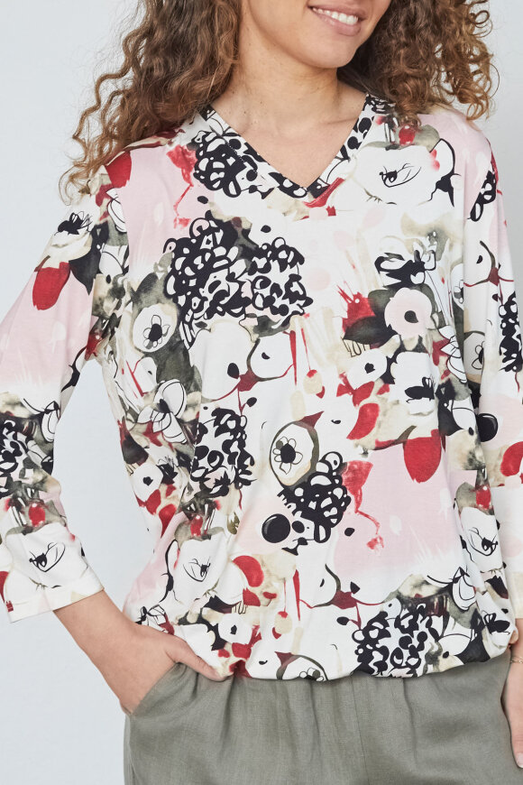 Elton - ETKadia - Løs m Print - Lyserød