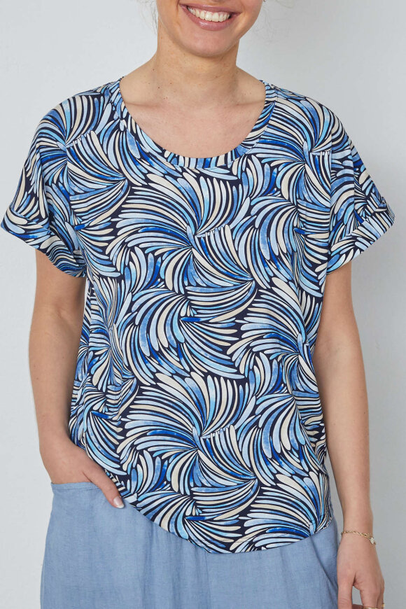 Elton - ETMauda - Printbluse - Blå