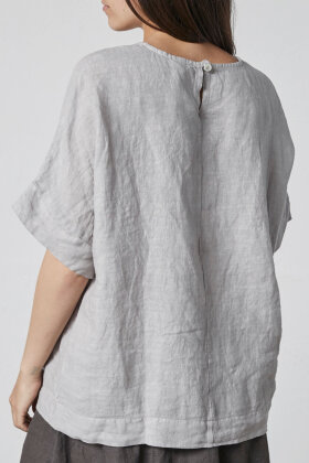 Lind - LiMaci Hør Bluse - Lysebrun