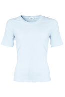 Lind - LiDea T-shirt Stribet - Ribstrikket - Lyseblå