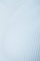 Lind - LiDea T-shirt Stribet - Ribstrikket - Lyseblå