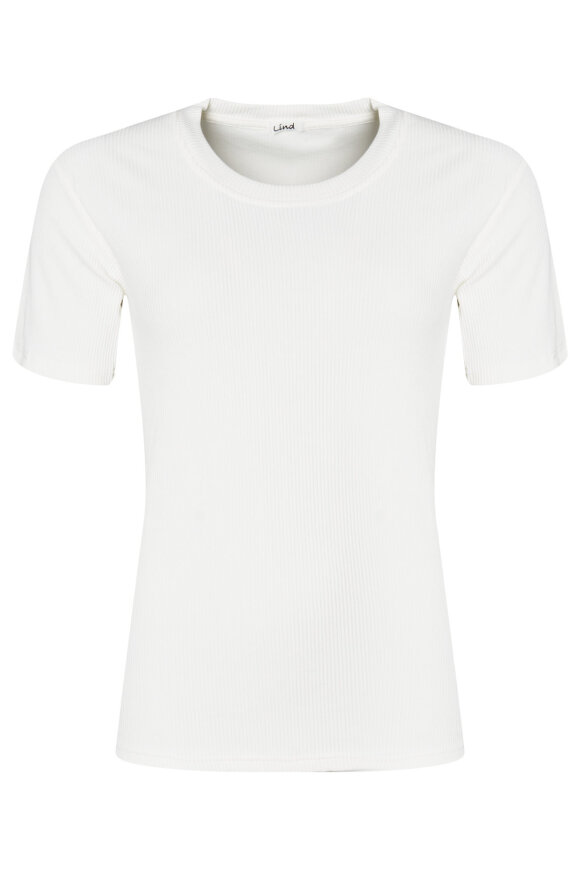 Lind - LiDea T-shirt - Ribstrikket - Off White