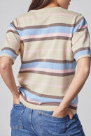 Lind - LiAmalie Stribet Finstrik Pullover - Sand
