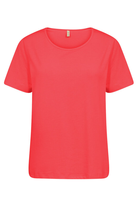 SoyaConcept - SC-Pylle 196 - Basis T-shirt - Rød SoyaConcept - SC-Pylle 196 - Basis T-shirt - Rød