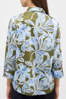 Eterna - Blomstret Print Skjorte - Khaki