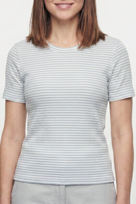 Lind - LiDea T-shirt - Ribstrikket - Lyseblå