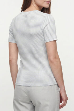 Lind - LiDea T-shirt - Ribstrikket - Lyseblå