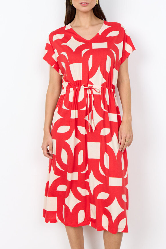 SoyaConcept - SC-Felicity AOP 543 - Print Kjole - Rød