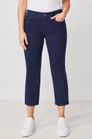 Wonderjeans - Ankle Satin - Straight Leg Mid & Waist - Navy