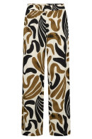 SoyaConcept - SC-Feldi 3-C Print Bukser - Oliven & Sort SoyaConcept - SC-Feldi 3-C Print Bukser - Oliven & Sort