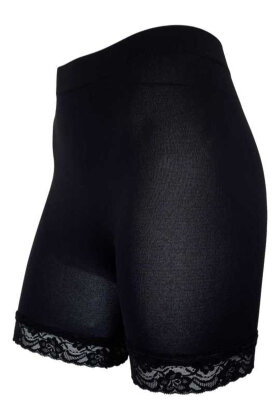 Festival Strømper - Microfibre Shorts w/Lace - Sort