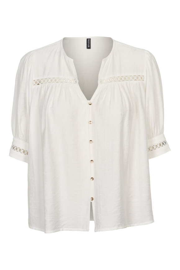 Prepair - Nancy Blouse - Detaljer - Hvid Prepair - Nancy Blouse - Detaljer - Hvid
