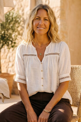 Prepair - Nancy Blouse - Detaljer - Hvid