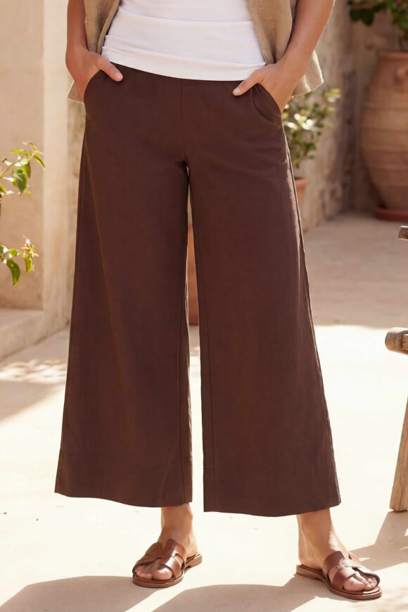 Prepair - Lianna Pants - Mørkebrun Prepair - Lianna Pants - Mørkebrun