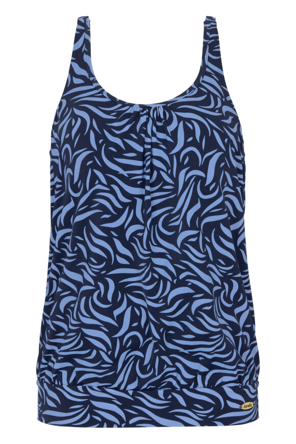 Damella - Cate Tankini Top - Blå Bølger Damella - Cate Tankini Top - Blå Bølger
