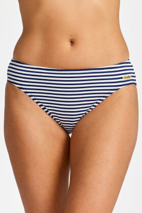 Damella - Brigitte Bikini Brief - Jacquard - Navy/Hvid Damella - Brigitte Bikini Brief - Jacquard - Navy/Hvid