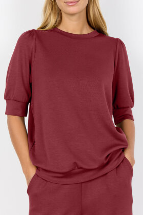 SoyaConcept - SC-BANU 83 - Bluse Sweatkvalitet - Mørkerød