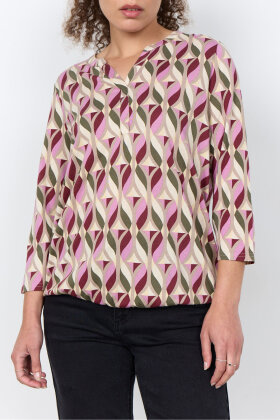 SoyaConcept - SC-Felicity AOP 552 T-shirt - Mørkerød SoyaConcept - SC-Felicity AOP 552 T-shirt - Mørkerød