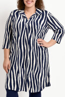 Pont Neuf - PNDavia Zebra Print Kjole - Navy Pont Neuf - PNDavia Zebra Print Kjole - Navy