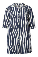 Pont Neuf - PNDavia Zebra Print Kjole - Navy Pont Neuf - PNDavia Zebra Print Kjole - Navy