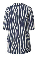 Pont Neuf - PNDavia Zebra Print Kjole - Navy Pont Neuf - PNDavia Zebra Print Kjole - Navy