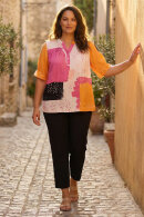 Pont Neuf - PNSisan Print Bluse - Pink