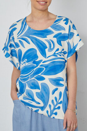 Elton - ETMerla T-shirt Print - Blå Elton - ETMerla T-shirt Print - Blå