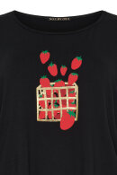 No.1 by OX - T-shirt Jordbær Print - Sort No.1 by OX - T-shirt Jordbær Print - Sort