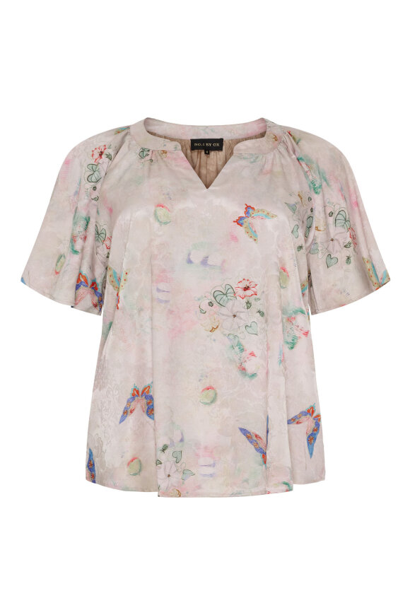 No.1 by OX - Sommerfugle Bluse - Sand No.1 by OX - Sommerfugle Bluse - Sand