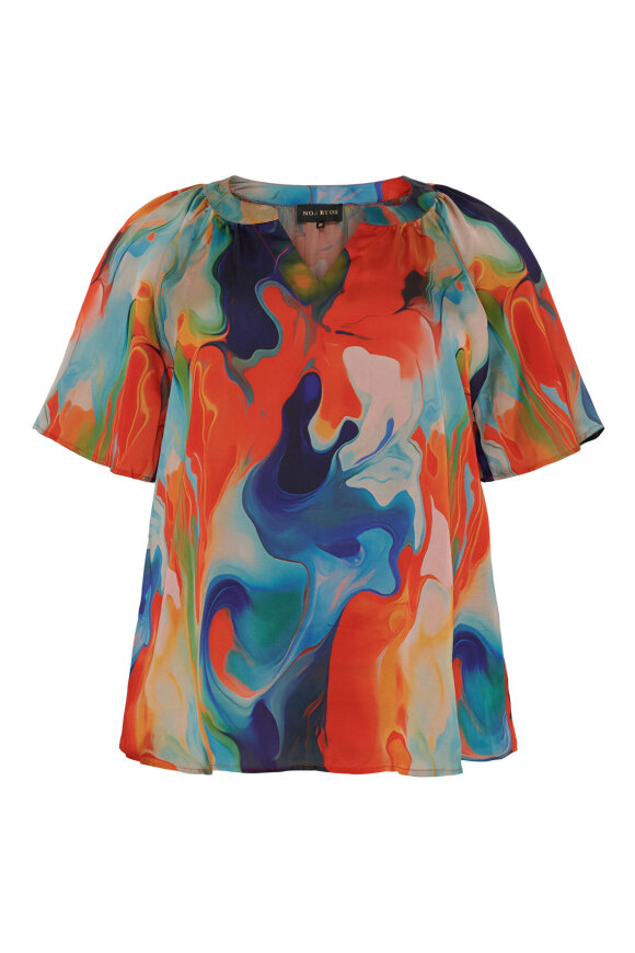 No.1 by OX - Multicolor Bluse - Orange No.1 by OX - Multicolor Bluse - Orange