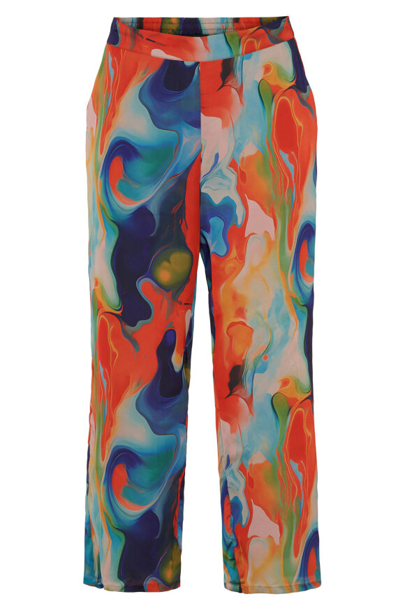 No.1 by OX - Wide Leg Pants Graphic - Multi Color No.1 by OX - Wide Leg Pants Graphic - Multi Color