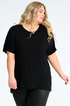 No.1 by OX - T-shirt Basic - Viskose - Mørkerød