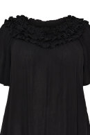 No.1 by OX - Bluse Elastik Krave - Sort