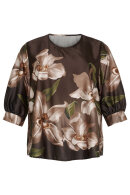 No.1 by OX - Bluse m Blomsterprint - Brun No.1 by OX - Bluse m Blomsterprint - Brun