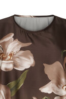 No.1 by OX - Bluse m Blomsterprint - Brun No.1 by OX - Bluse m Blomsterprint - Brun