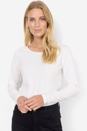 SoyaConcept - SC-Pylle 2 - Ensfarvet T-shirt - Off White