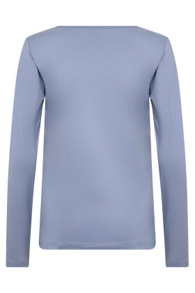 SoyaConcept - SC-Pylle 2 - Ensfarvet T-shirt - Lyseblå