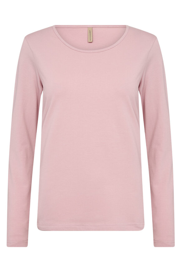 SoyaConcept - SC-Pylle 2 - Ensfarvet T-shirt - Rosa SoyaConcept - SC-Pylle 2 - Ensfarvet T-shirt - Rosa