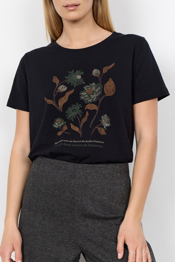 SoyaConcept - SC-Rina 30 Art T-shirt - Sort SoyaConcept - SC-Rina 30 Art T-shirt - Sort