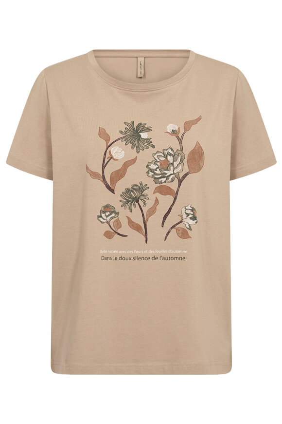 SoyaConcept - SC-Rina 30 Art T-shirt - Camel SoyaConcept - SC-Rina 30 Art T-shirt - Camel