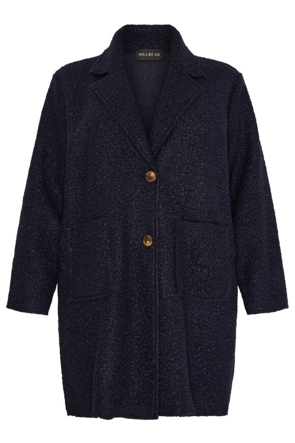 No.1 by OX - Boucle Jakke - Loose Fit - Marine