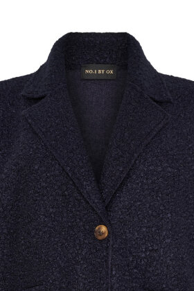 No.1 by OX - Boucle Jakke - Loose Fit - Marine