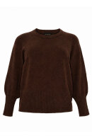No.1 by OX - Sweater Pullover Ballonærmer - Brun