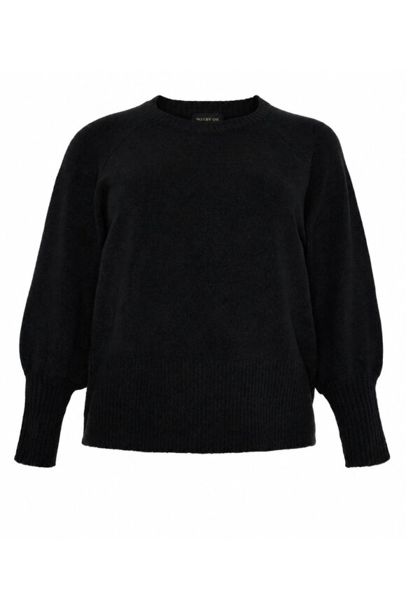 No.1 by OX - Sweater Pullover Ballonærmer - Sort No.1 by OX - Sweater Pullover Ballonærmer - Sort