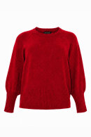 No.1 by OX - Sweater Pullover Ballonærmer - Rød