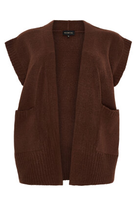 No.1 by OX - Short Waistcoat - Strikvest - Brun