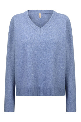 SoyaConcept - SC-Orlean 15 V-Pullover - Lyseblå SoyaConcept - SC-Orlean 15 V-Pullover - Lyseblå